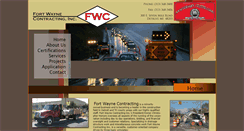 Desktop Screenshot of fortwaynecontracting.com